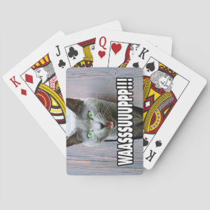 WASSUP - Cat Meme Poker Cards