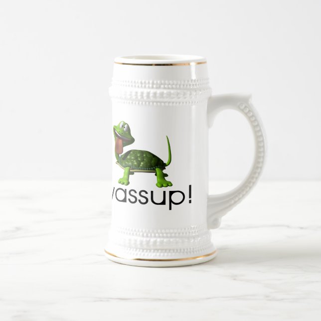 Wassup Turtle Beer Stein (Right)