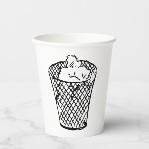 Waste Basket Paper Cups