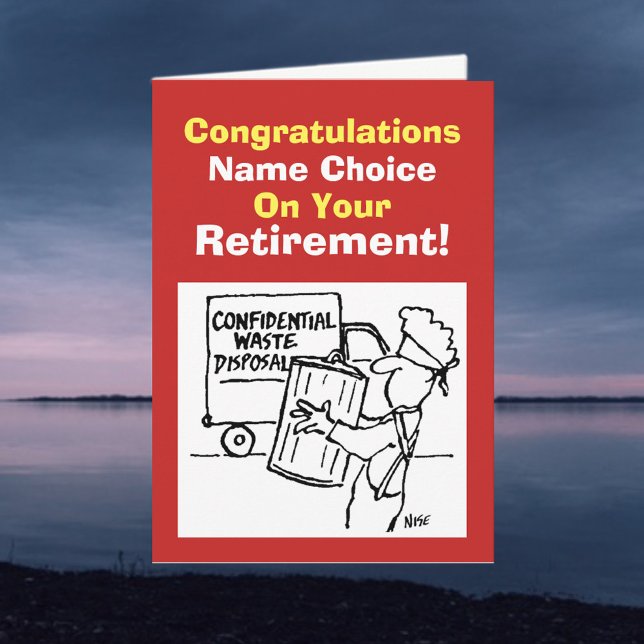 Waste Disposal Worker Retirement Card (Creator Uploaded)