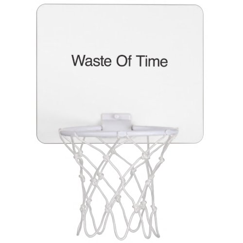Waste Of Timeai Mini Basketball Hoop