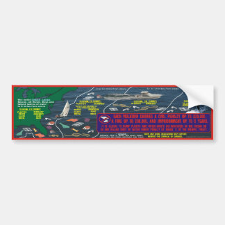 Waste Placard Bumper Sticker