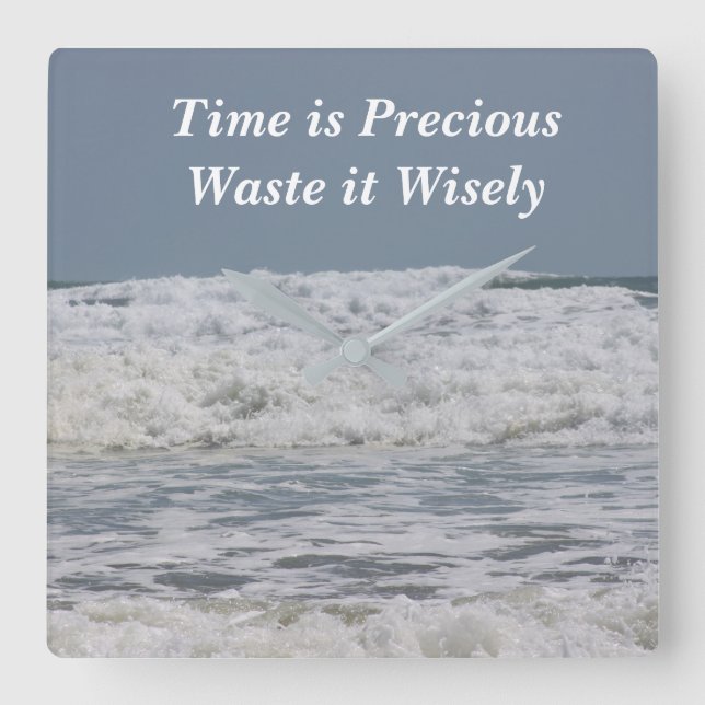 Waste Time Wisely Clock (Front)