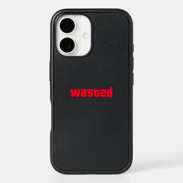 WASTED Gamer Phone Case – Minimalist GTA-Inspired  (Back)