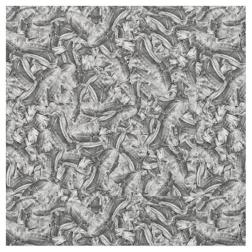 Wasted running shoes graphic motif  random pattern fabric