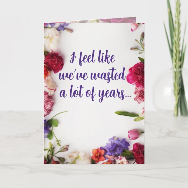 Wasted Years - Mother's Day  Thank You Card (Front)