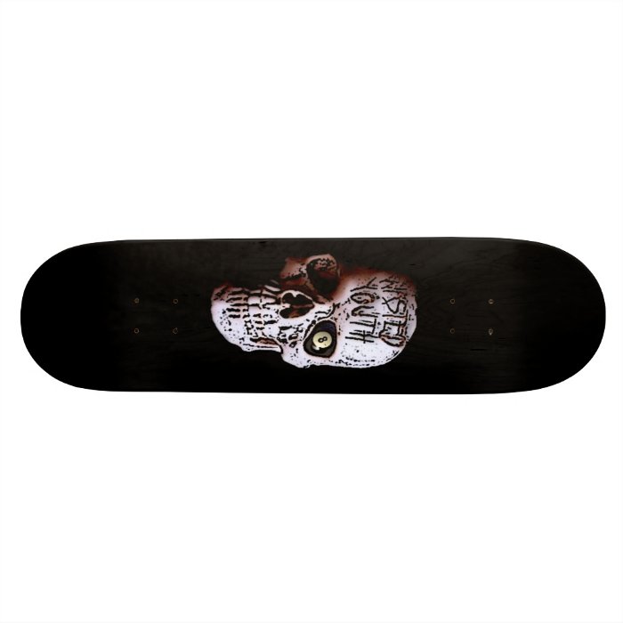 WASTED YOUTH SKULL OLD SCHOOL DECK CUSTOM SKATEBOARD