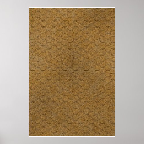 Wasteland Hex Map Poster
