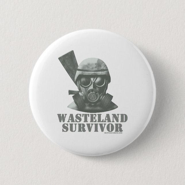 Wasteland Survivor Pinback Button (Front)