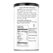 Wastemasters Hot Cocoa Hot Chocolate Drink Mix (Back)