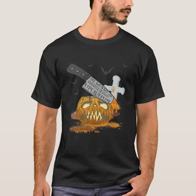Wastewater Treatment Operator Funny Halloween Part T-Shirt (Front)