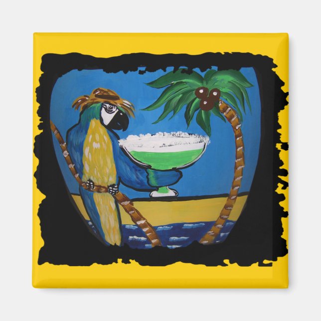 Wastin Away Parrots Magnet (Front)