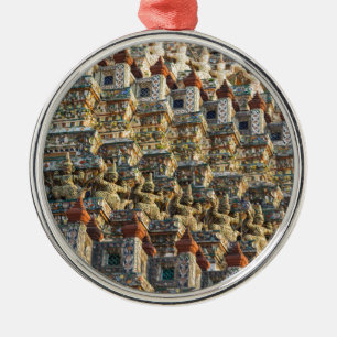 Wat Arun temple in Bangkok Thailand Metal Ornament