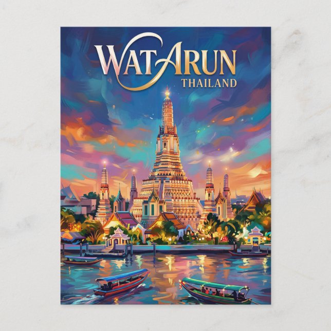Wat Arun Thailand Postcard (Front)