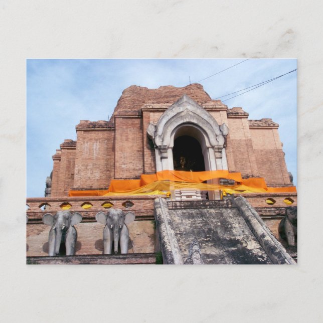 Wat Chedi Luang Postcard (Front)
