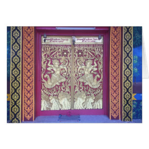 Wat Entrance in Chiang Mai, Thailand Cards