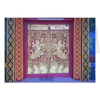 Wat Entrance in Chiang Mai, Thailand Cards