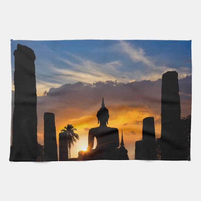 Wat Mahathat Kitchen Towel (Horizontal)