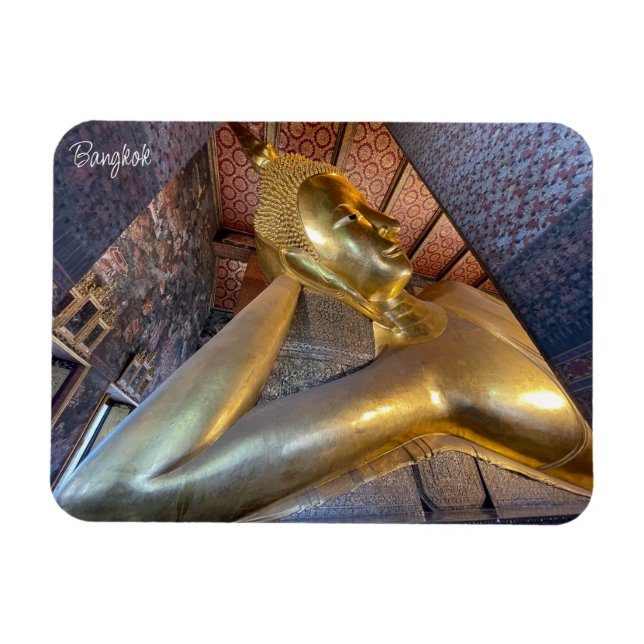 wat pho reclining buddha  magnet (Horizontal)