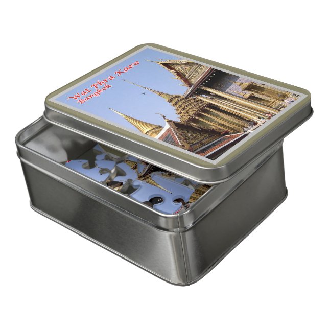 Wat Phra Kaew - Sacred Buddhist Temple - Thailand Jigsaw Puzzle (Lid Open)