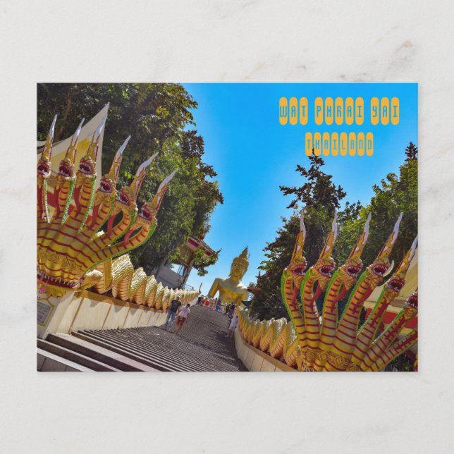 Wat Phrai Yai Big Buddha Postcard (Front)