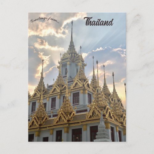 Wat Ratchabophit Buddhist Temple Bangkok Thailand Postcard