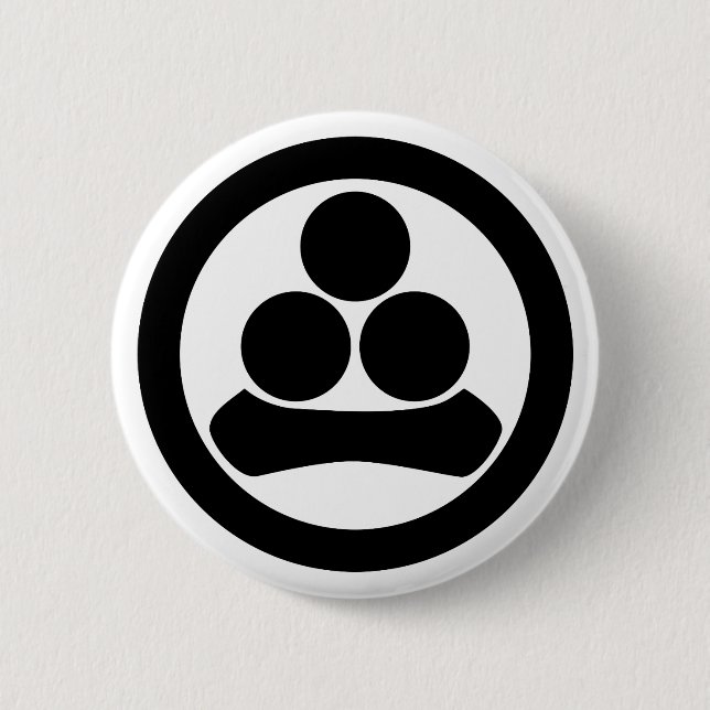 Watanabe star in circle button (Front)