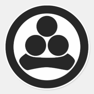 Watanabe star in circle classic round sticker