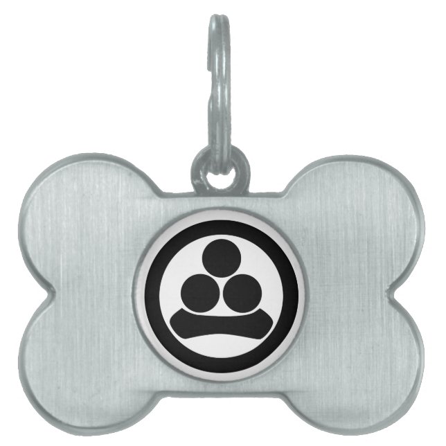 Watanabe star in circle pet tag (Front)