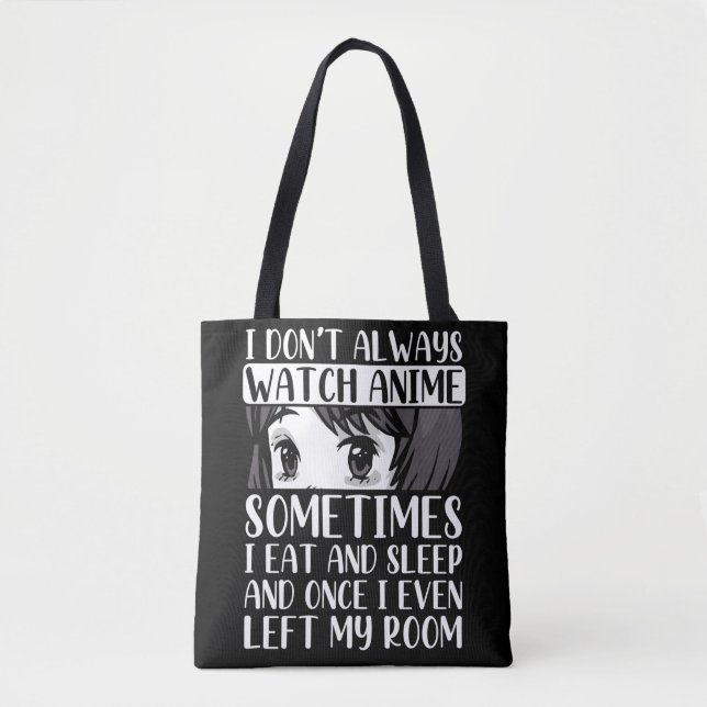 Watch Anime Otaku Girl Japanese Comic Manga Fan Tote Bag (Front)