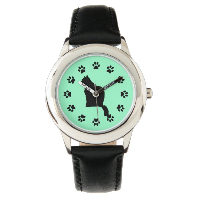 Watch - Cat and paw prints (Front)