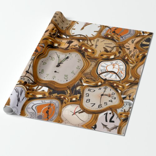 Watch Clock Office Work School Club Shop Crystals Wrapping Paper