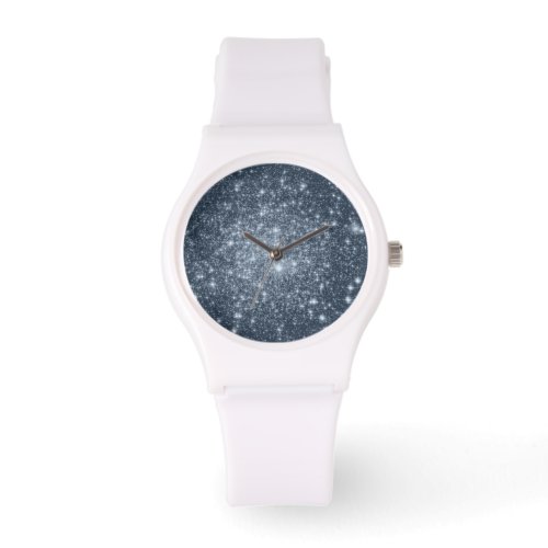 Watch Dark Steel Blue Stars Watch