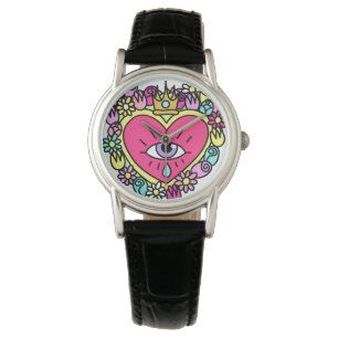 Watch "Evil Eye Crown Heart Floral Boho Leather"