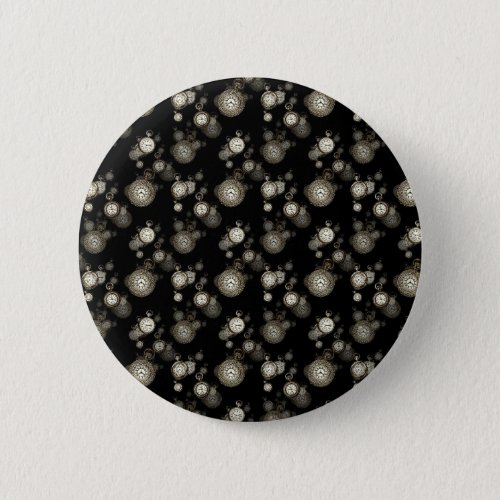 Watch faces print _ steampunk patterned accessory button