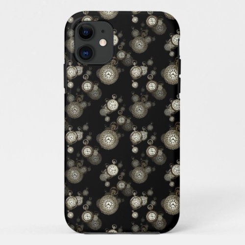 Watch faces print _ steampunk patterned accessory iPhone 11 case