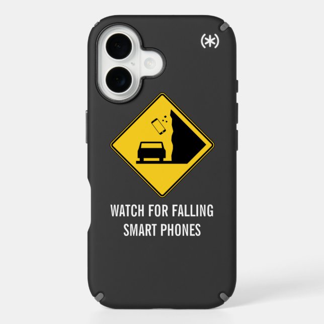 Watch for Falling Smart Phones Road Sign Speck iPhone Case (Front)