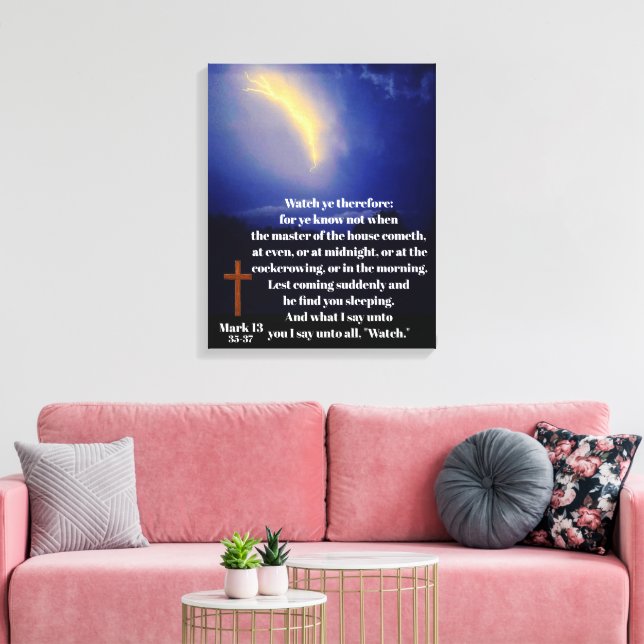 WATCH FOR JESUS RETURN  CANVAS PRINT (Insitu(LivingRoom))