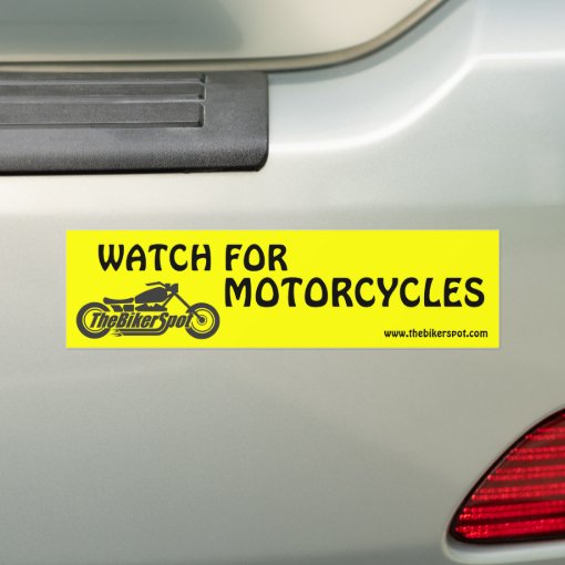 Watch for Motorcycles Bumper Sticker Zazzle