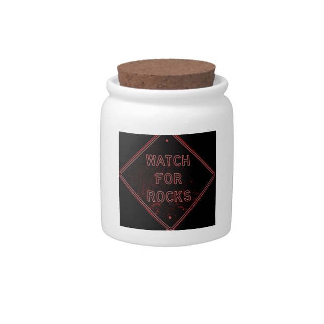 watch for rocks candy jar (Front)