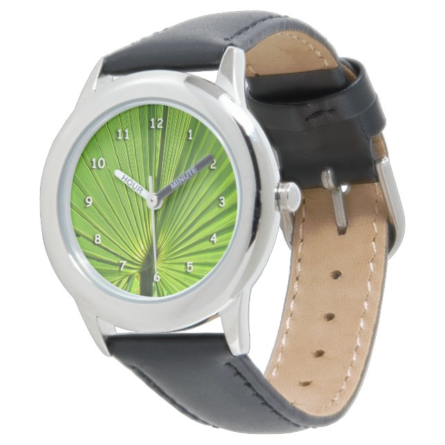Watch - Green Leaf in Sunlight (Angled)