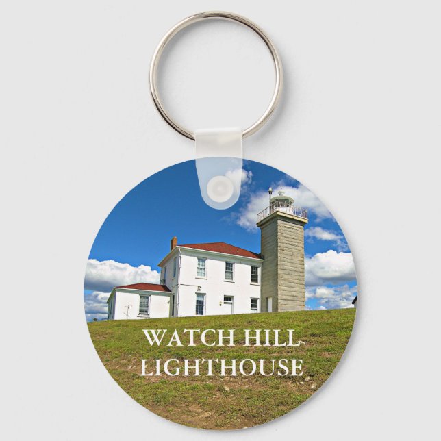 Watch Hill Lighthouse, Rhode Island Keychain (Front)