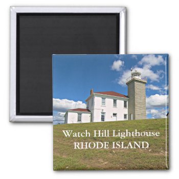 Watch Hill Lighthouse  Rhode Island Magnet by LighthouseGuy at Zazzle