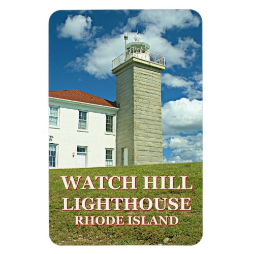 Watch Hill Lighthouse Rhode Island Photo Magnet
