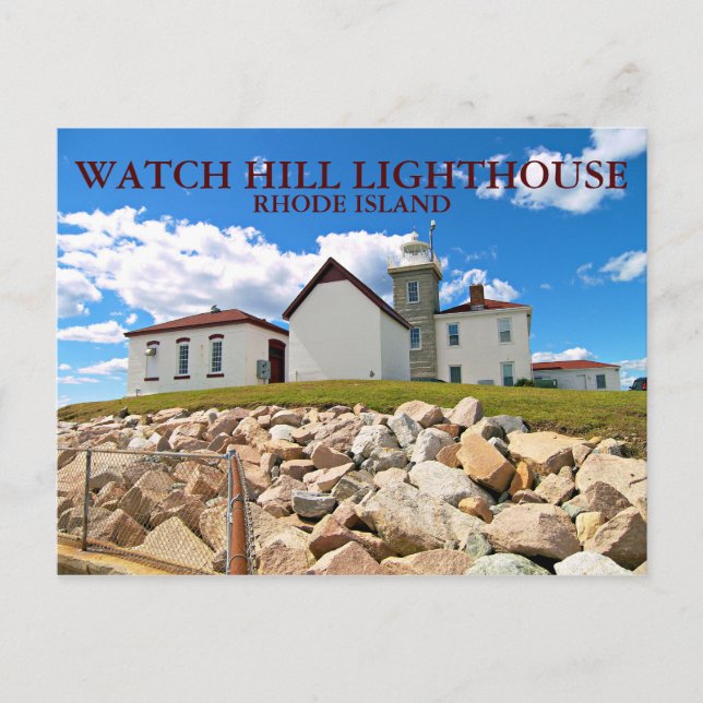 Watch Hill Lighthouse, Rhode Island Postcard (Front)