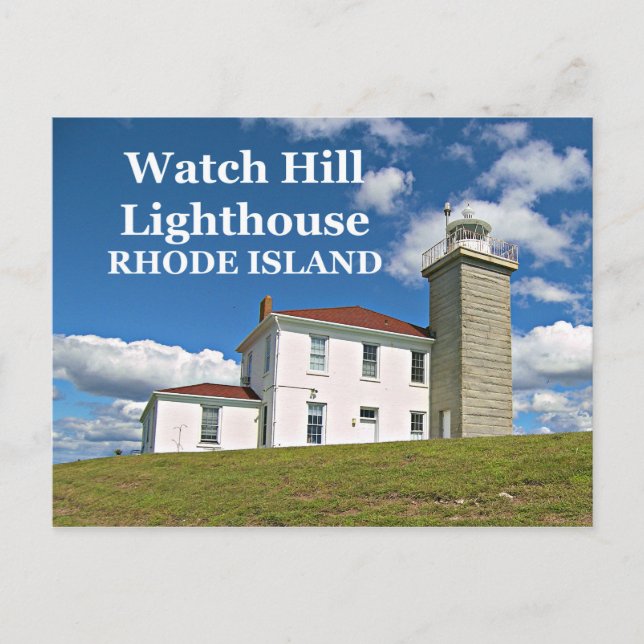 Watch Hill Lighthouse, Rhode Island Postcard (Front)