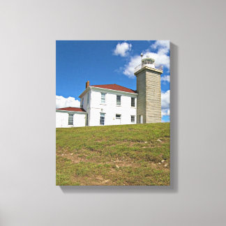 Watch Hill Lighthouse, Rhode Island Wrapped Canvas Print
