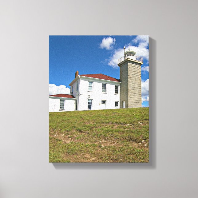 Watch Hill Lighthouse, Rhode Island Wrapped Canvas Print (Front)