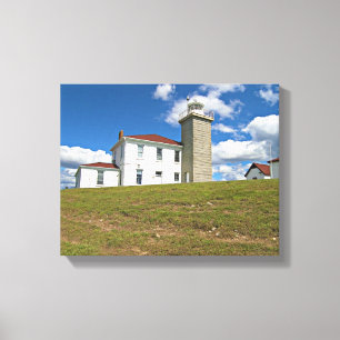 Watch Hill Lighthouse, Rhode Island Wrapped Canvas Print