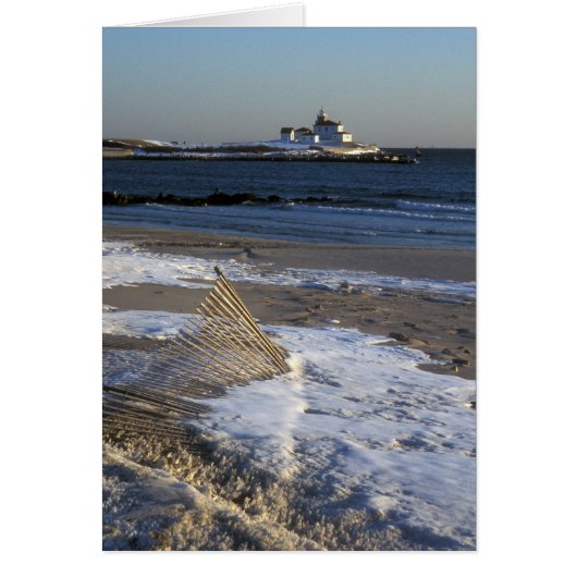 Watch Hill Rhode Island Beach and Lighthouse Cards (Front)
